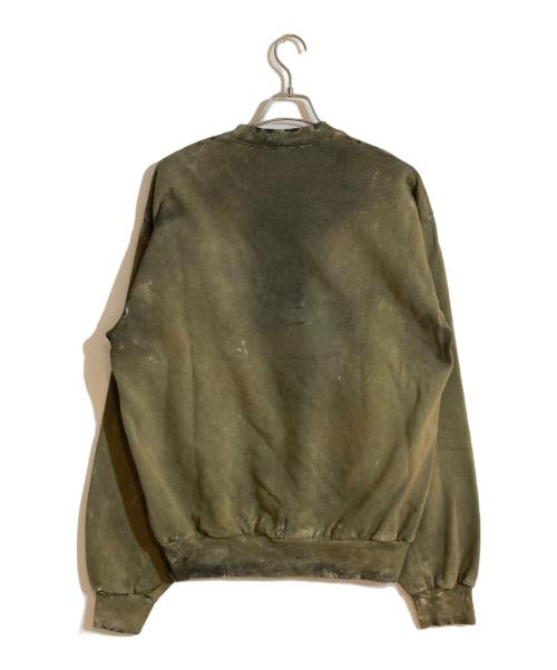 LES SIX（レ シス）LES SIX (レス シス) ペイントダメージスウェット グリーン サイズ:2の古着・服飾アイテム