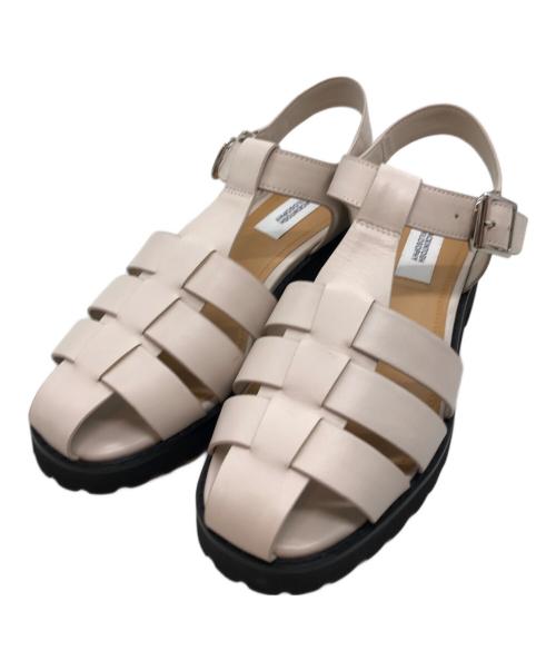 MACKINTOSH PHILOSOPHY（マッキントッシュ フィロソフィー）MACKINTOSH PHILOSOPHY (マッキントッシュ フィロソフィー) タンクソールグルカサンダル ホワイト サイズ:23cmの古着・服飾アイテム