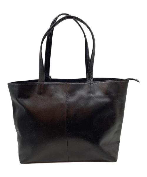 green label relaxing（グリーンレーベルリラクシング）green label relaxing (グリーンレーベルリラクシング) レザートートバッグ ブラックの古着・服飾アイテム