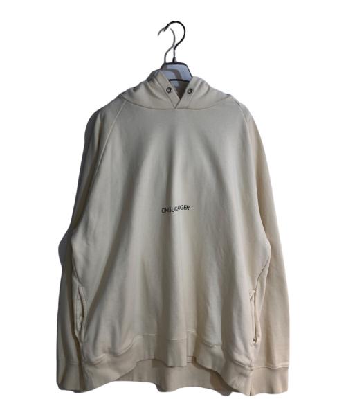 Onitsuka Tiger（オニツカタイガー）Onitsuka Tiger (オニツカタイガー) バックプリントパーカー アイボリー サイズ:XLの古着・服飾アイテム