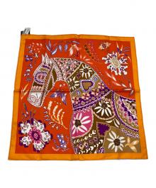 HERMES（エルメス）の古着「カレ45」｜オレンジ