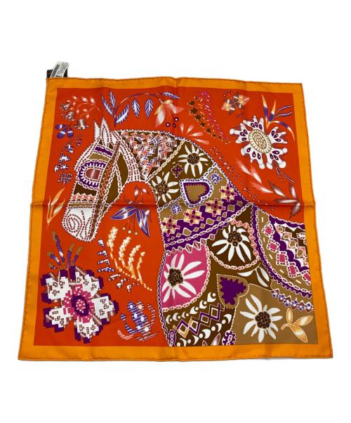 HERMES（エルメス）HERMES (エルメス) カレ45 オレンジの古着・服飾アイテム