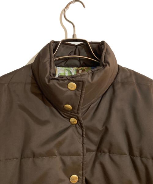 Salvatore Ferragamo（サルヴァトーレ フェラガモ）Salvatore Ferragamo (サルヴァトーレ フェラガモ) バンダナ柄中綿ジャケット ブラウン サイズ:XSの古着・服飾アイテム