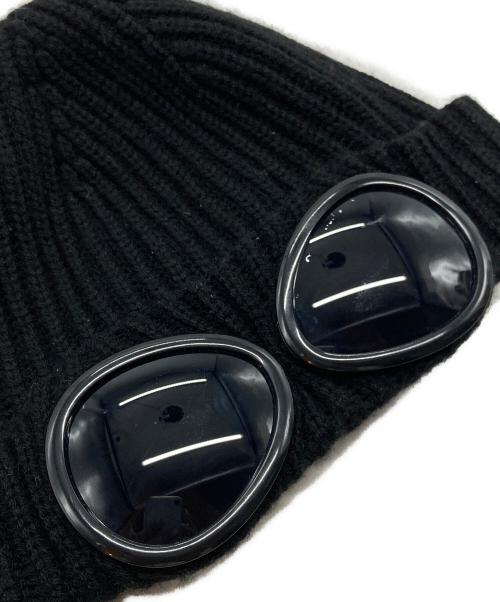 C.P COMPANY（シーピーカンパニー）C.P COMPANY (シーピーカンパニー) Cotton Goggle Beanie ブラックの古着・服飾アイテム