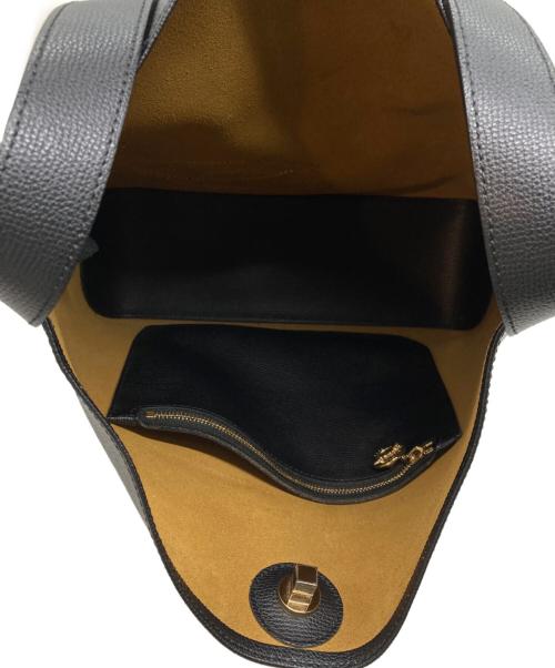 LONGCHAMP（ロンシャン）LONGCHAMP (ロンシャン) ショップイットレザートートバッグ ネイビーの古着・服飾アイテム