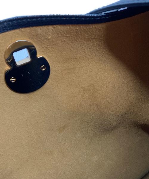 LONGCHAMP（ロンシャン）LONGCHAMP (ロンシャン) ショップイットレザートートバッグ ネイビーの古着・服飾アイテム