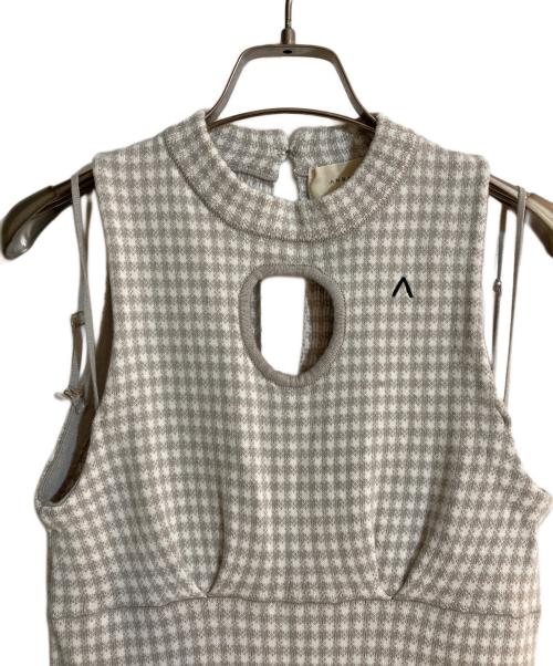 ANDMARY（アンドマリー）andmary (アンドマリー) daisy knit dress グレー サイズ:FREEの古着・服飾アイテム