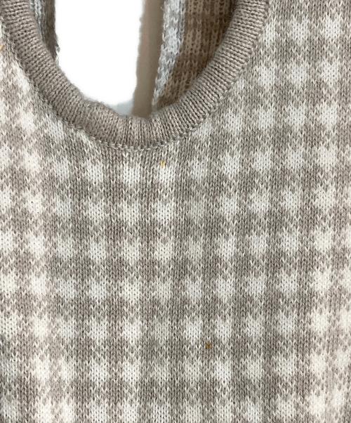 ANDMARY（アンドマリー）andmary (アンドマリー) daisy knit dress グレー サイズ:FREEの古着・服飾アイテム