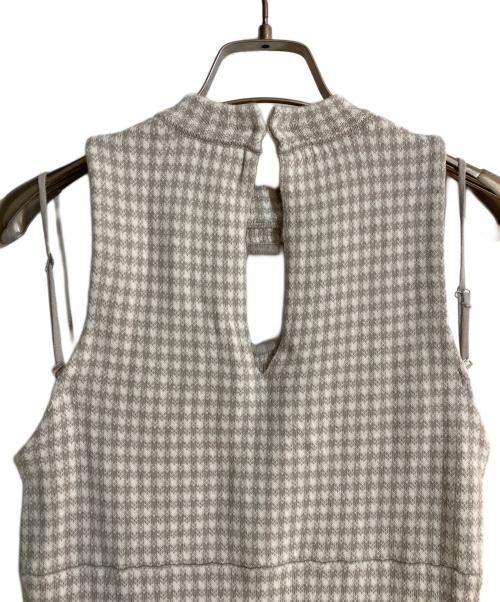 ANDMARY（アンドマリー）andmary (アンドマリー) daisy knit dress グレー サイズ:FREEの古着・服飾アイテム