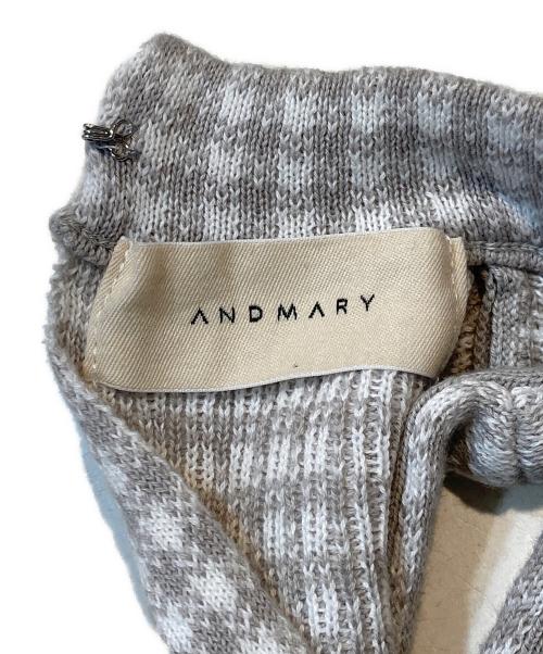 ANDMARY（アンドマリー）andmary (アンドマリー) daisy knit dress グレー サイズ:FREEの古着・服飾アイテム