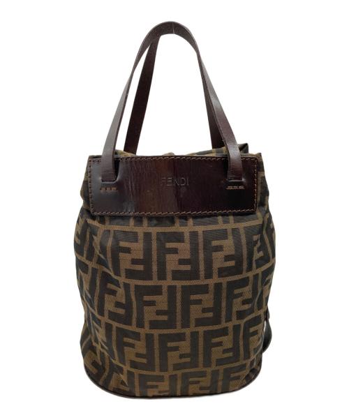 FENDI（フェンディ）FENDI (フェンディ) ズッカ柄折りたたみトートバッグ ブラウンの古着・服飾アイテム