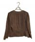 GIVENCHY (ジバンシィ) ビジューボタンノーカラージャケット ブラウン サイズ:14：5000円
