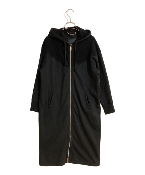 DIESEL（ディーゼル）DIESEL (ディーゼル) ロングジップパーカー ブラック サイズ:XSの古着・服飾アイテム