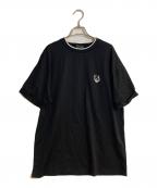 EMPORIO ARMANIエンポリオアルマーニ）の古着「ロゴプリントTシャツ」｜ブラック