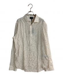 EMPORIO ARMANI（エンポリオアルマーニ）の古着「スタープリントシルクブレンドシャツ」｜ホワイト