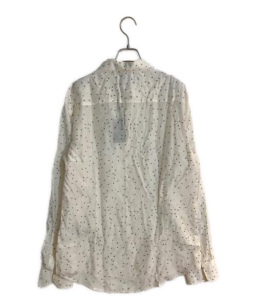 EMPORIO ARMANI（エンポリオアルマーニ）EMPORIO ARMANI (エンポリオアルマーニ) スタープリントシルクブレンドシャツ ホワイト サイズ:L 未使用品の古着・服飾アイテム