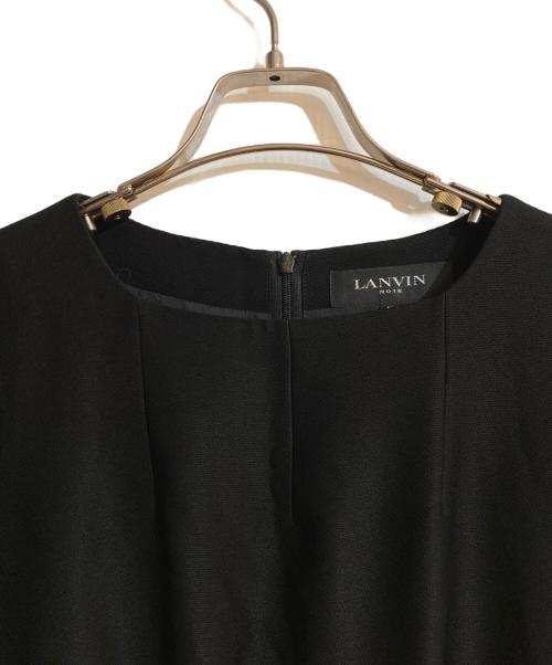 LANVIN NOIR（ランバン ノワール）LANVIN NOIR (ランバン ノワール) ブラックフォーマルセットアップワンピース ブラック サイズ:Ｌの古着・服飾アイテム