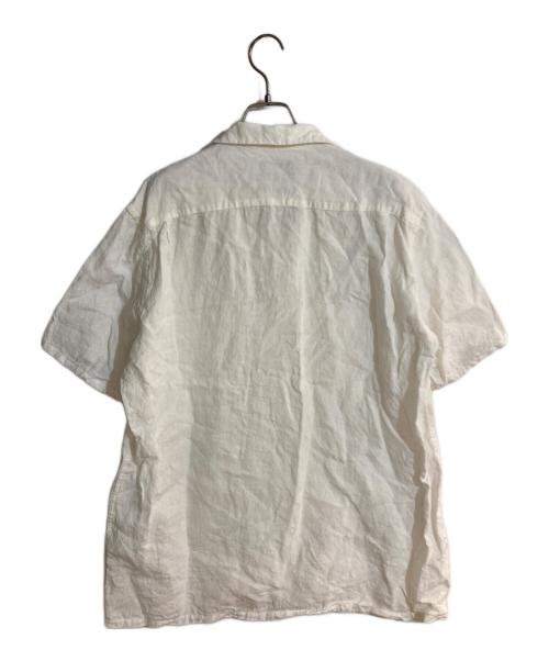 BEAMS PLUS（ビームスプラス）BEAMS PLUS (ビームスプラス) Open Collar 1/40 Linenシャツ ホワイト サイズ:Lの古着・服飾アイテム