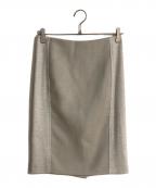 MaxMaraマックスマーラ）の古着「切替ウールスカート」｜グレー