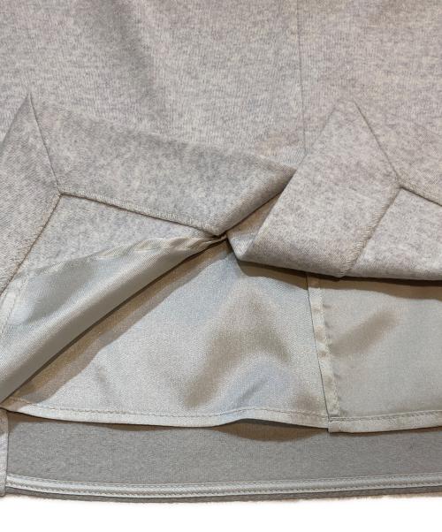 MaxMara（マックスマーラ）MaxMara (マックスマーラ) 切替ウールスカート グレー サイズ:Mの古着・服飾アイテム