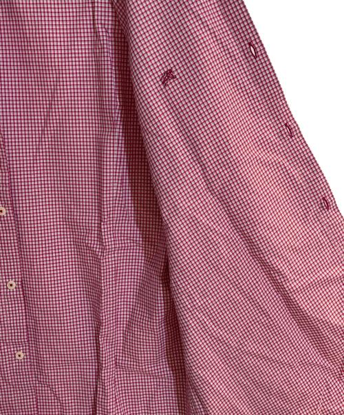 BURBERRY BLACK LABEL（バーバリーブラックレーベル）BURBERRY BLACK LABEL (バーバリーブラックレーベル) カッタウェイカラーチェックシャツ ピンク サイズ:41 未使用品の古着・服飾アイテム
