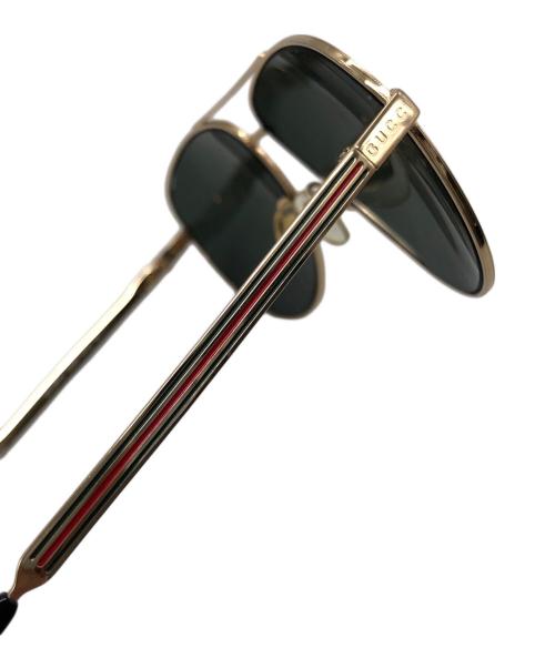 GUCCI（グッチ）GUCCI (グッチ) Aviator ゴールド サイズ:61□13 140の古着・服飾アイテム