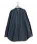 nanamica（ナナミカ）の古着「Band Collar Wind Shirts」｜スカイブルー