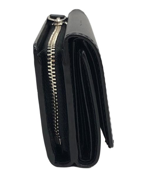 Vivienne Westwood RED LABEL（ヴィヴィアンウエストウッドレッドレーベル）Vivienne Westwood RED LABEL (ヴィヴィアンウエストウッドレッドレーベル) オーブパッチ3つ折り財布 ブラックの古着・服飾アイテム