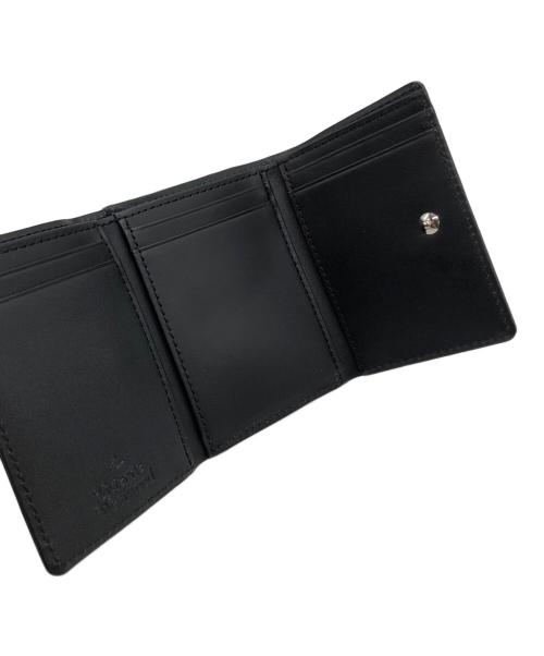 Vivienne Westwood RED LABEL（ヴィヴィアンウエストウッドレッドレーベル）Vivienne Westwood RED LABEL (ヴィヴィアンウエストウッドレッドレーベル) オーブパッチ3つ折り財布 ブラックの古着・服飾アイテム