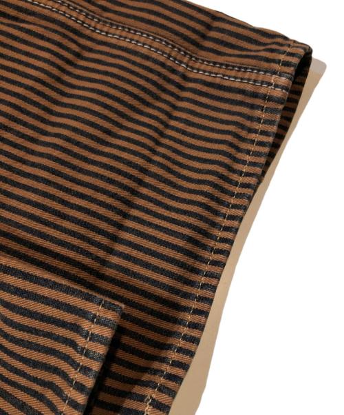 LEVI'S RED（リーバイス レッド）LEVI'S RED (リーバイス レッド) ヒッコリーオーバーオール ブラウン サイズ:Mの古着・服飾アイテム