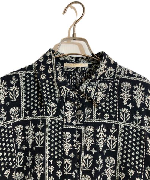 ne quittez pas（ヌキテパ）ne quittez pas (ヌキテパ) コットンパッチワーク シャツドレス ネイビー サイズ:Mの古着・服飾アイテム