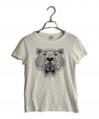 KENZOケンゾー）の古着「Tiger Head Printing Logo Cotton Short Sleeve」｜ホワイト