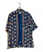 C.P COMPANYシーピーカンパニー）の古着「マッシモオスティリネンアロハシャツ」｜ブルー