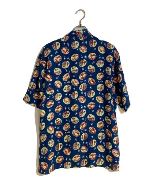 C.P COMPANY（シーピーカンパニー）C.P COMPANY (シーピーカンパニー) マッシモオスティリネンアロハシャツ ブルー サイズ:2の古着・服飾アイテム