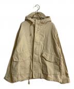 stussyステューシー）の古着「Short Parka Waxed Linen/ショートパーカー ワックスド リネン」｜ベージュ