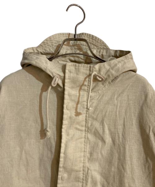 stussy（ステューシー）stussy (ステューシー) Short Parka Waxed Linen/ショートパーカー ワックスド リネン ベージュ サイズ:Mの古着・服飾アイテム
