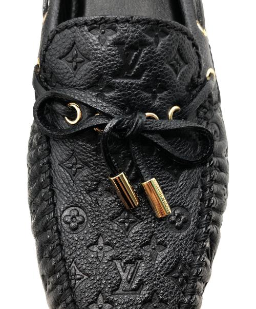 LOUIS VUITTON（ルイ ヴィトン）LOUIS VUITTON (ルイ ヴィトン) グロリアラインドライビングシューズ ブラック サイズ:M38の古着・服飾アイテム