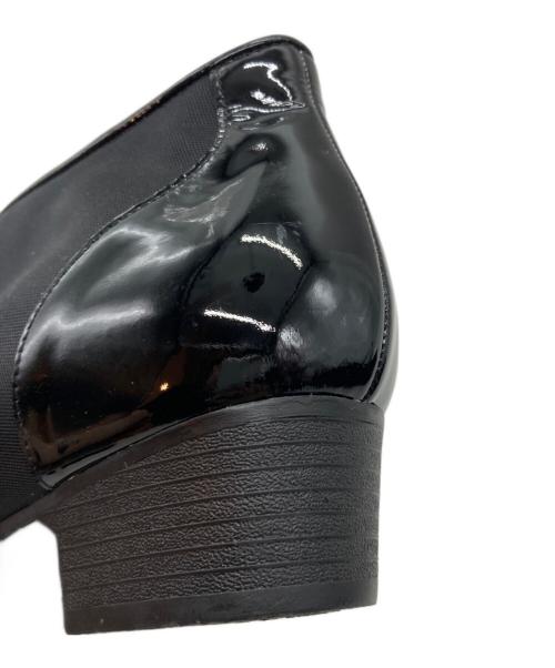 GINZA yoshinoya（銀座ヨシノヤ）GINZA yoshinoya (銀座ヨシノヤ) HVクッションヒールチャッカブーツ ブラック サイズ:24.5の古着・服飾アイテム