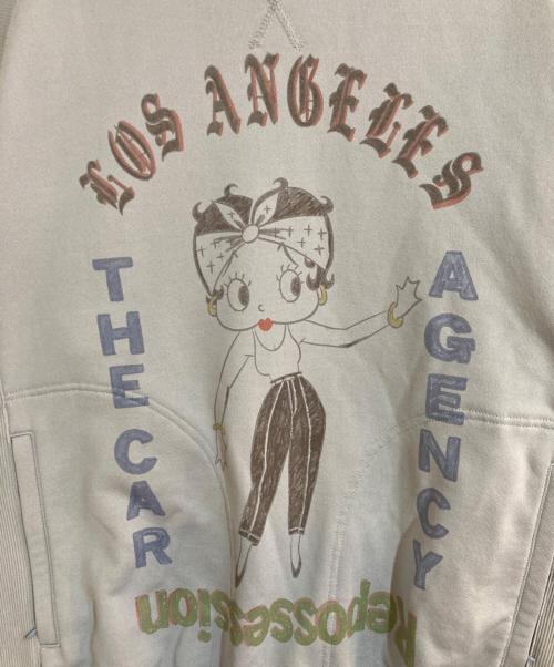 Black Weirdos（ブラック ウィドース）Black Weirdos (ブラック ウィドース) CREWNECK SWEAT SHIRT (BETTY) スカイブルー サイズ:Sの古着・服飾アイテム