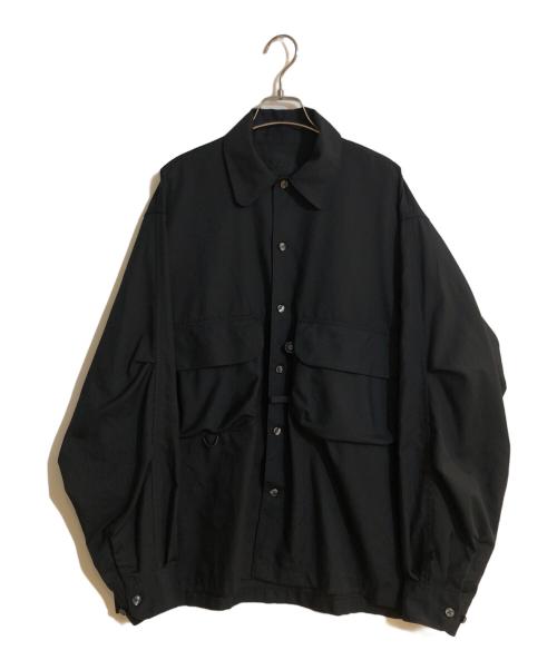 DAIWA PIER39（ダイワ ピア39）DAIWA PIER39 (ダイワ ピア39) SPORTS OPEN COLLAR SHIRT L/S ブラック サイズ:Mの古着・服飾アイテム