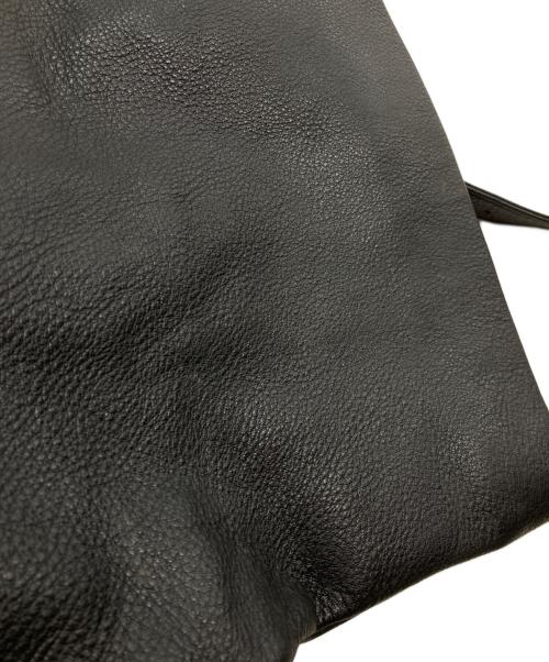 鎌倉高野（カマクラタカノ）鎌倉高野 (カマクラタカノ) レザーショルダーバッグ ブラックの古着・服飾アイテム