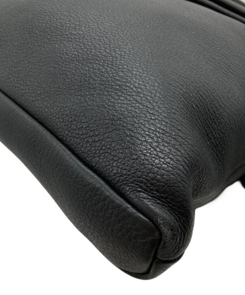 鎌倉高野（カマクラタカノ）鎌倉高野 (カマクラタカノ) レザーショルダーバッグ ブラックの古着・服飾アイテム