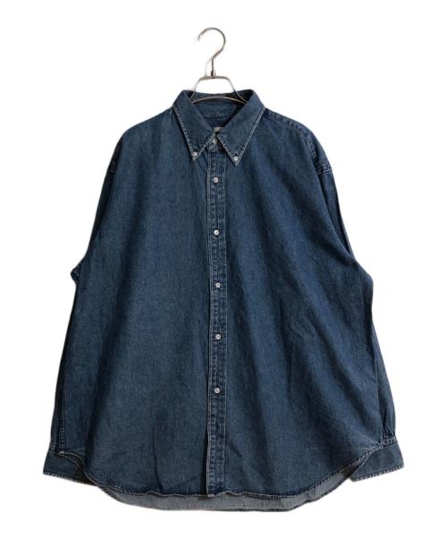 A.PRESSE（アプレッセ）A.PRESSE (アプレッセ) BD Denim Shirt/ボタンダウンデニムシャツ ブルー サイズ:不明の古着・服飾アイテム