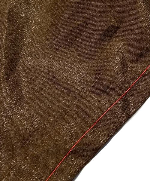 DRIES VAN NOTEN（ドリスヴァンノッテン）DRIES VAN NOTEN (ドリスヴァンノッテン) 刺繍ストール ブラウンの古着・服飾アイテム