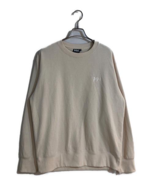 HELLY HANSEN（ヘリーハンセン）HELLY HANSEN (ヘリーハンセン) クルーネックスウェット ベージュ サイズ:Mの古着・服飾アイテム