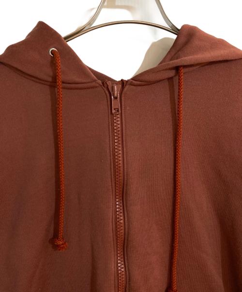 KIIT（キート）KIIT (キート) PILE ZIP UP HOODIE TOPS ブラウン サイズ:2の古着・服飾アイテム