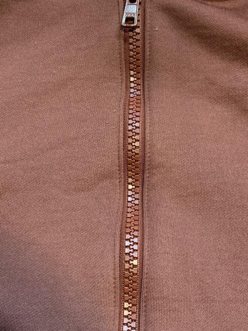 KIIT（キート）KIIT (キート) PILE ZIP UP HOODIE TOPS ブラウン サイズ:2の古着・服飾アイテム