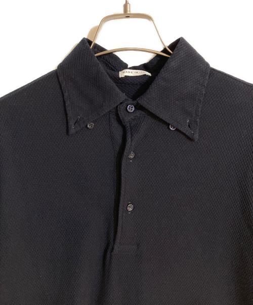 GUY ROVER（ギローバー）GUY ROVER (ギローバー) UNITED ARROWS (ユナイテッドアローズ) ハニカム柄ポロシャツ ネイビー サイズ:Lの古着・服飾アイテム