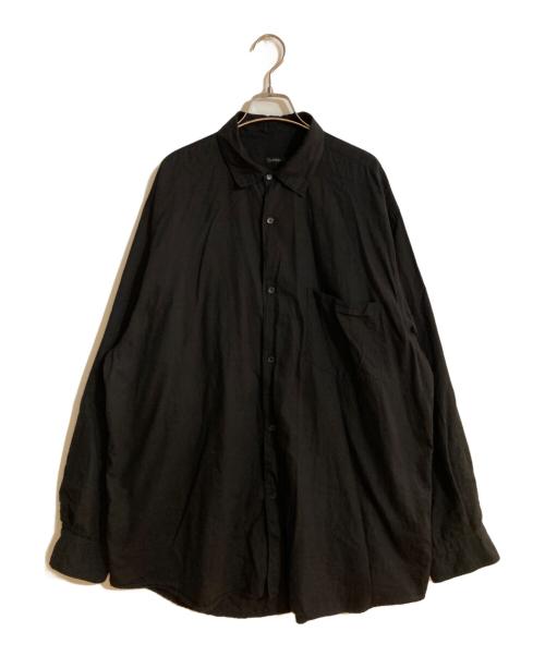 COMOLI（コモリ）COMOLI (コモリ) KHADIコットンWレイヤー コモリシャツ ブラック サイズ:2の古着・服飾アイテム