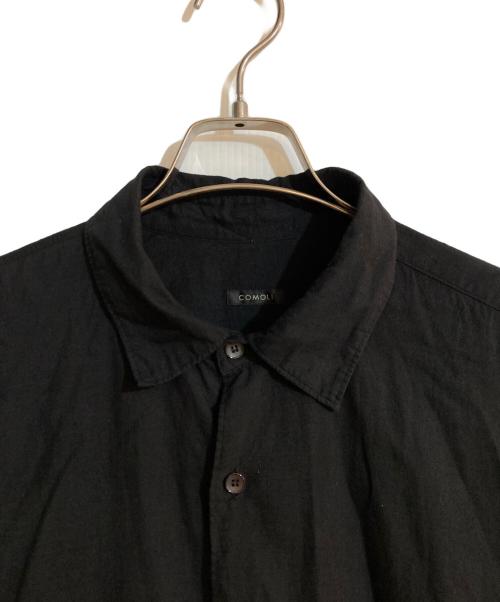 COMOLI（コモリ）COMOLI (コモリ) KHADIコットンWレイヤー コモリシャツ ブラック サイズ:2の古着・服飾アイテム